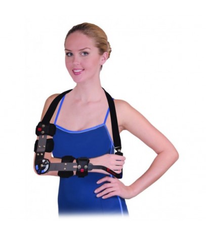 859 Orteză articulaţie cot cu fixare gradată 