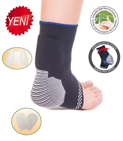 455 Orteză pentru articulaţia gleznei cu inserţii din silicon pentru tendonul Ahile